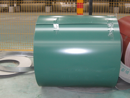 Porcellana Serie d&#039;acciaio pre dipinta di verde della bobina del galvalume di EN10327 DX51D+Z per il tetto del metallo fabbrica